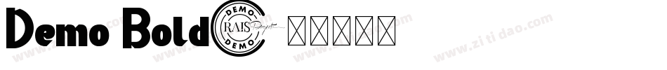 Demo Bold字体转换